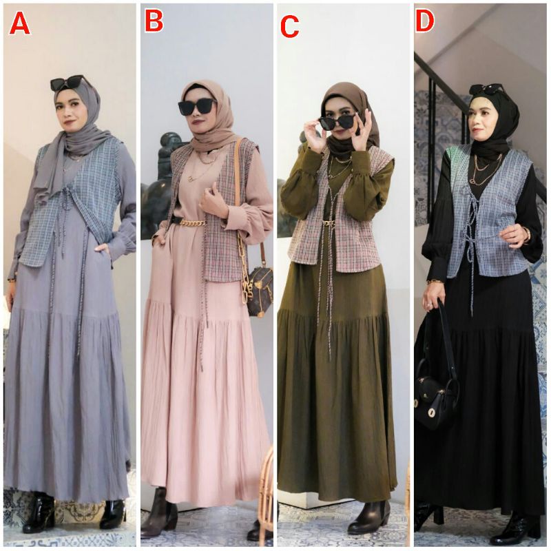 Maliny Set Midi Dress (DCL ORI)
