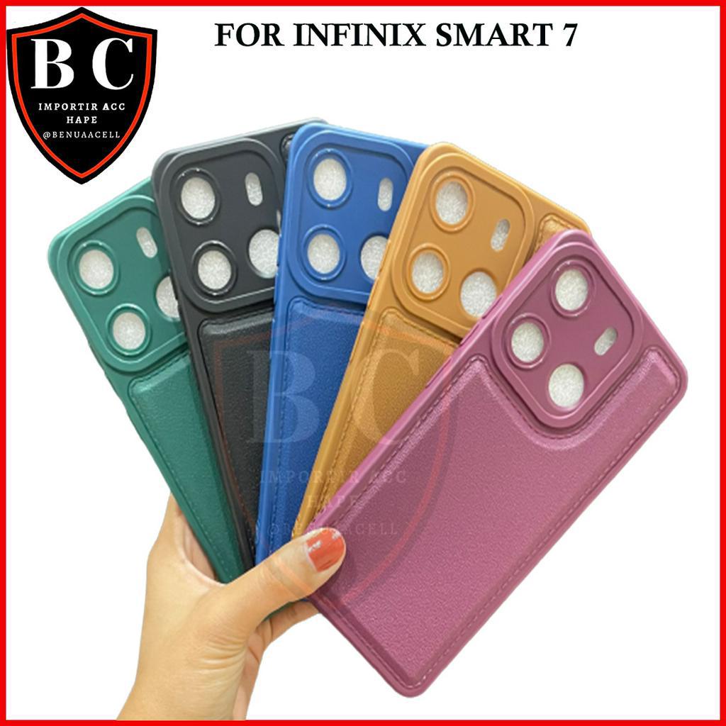 CASE INFINIX SMART 6 PLUS - CASE LEATHER PRO INFINIX SMART 7 SMART 6 PLUS SMART 6 NFC SMART 5