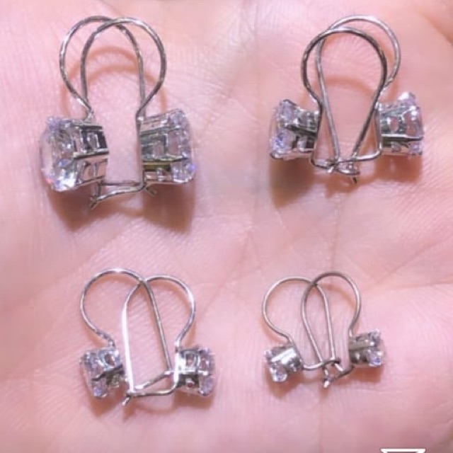 ANTING DESI PERHIASAN PERAK  925 LAPIS EMAS  PUTIH S925  