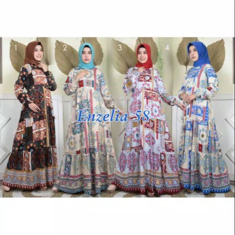 Gamis Cantik Katun Rayon Kahatex Dania Series