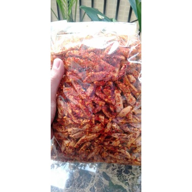 

basreng pedas dan original extrak daun jeruk 1/2kg