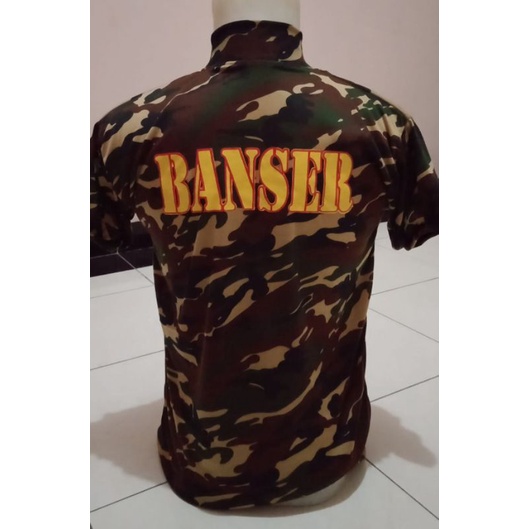 Kaos doreng banser kerah tinggi