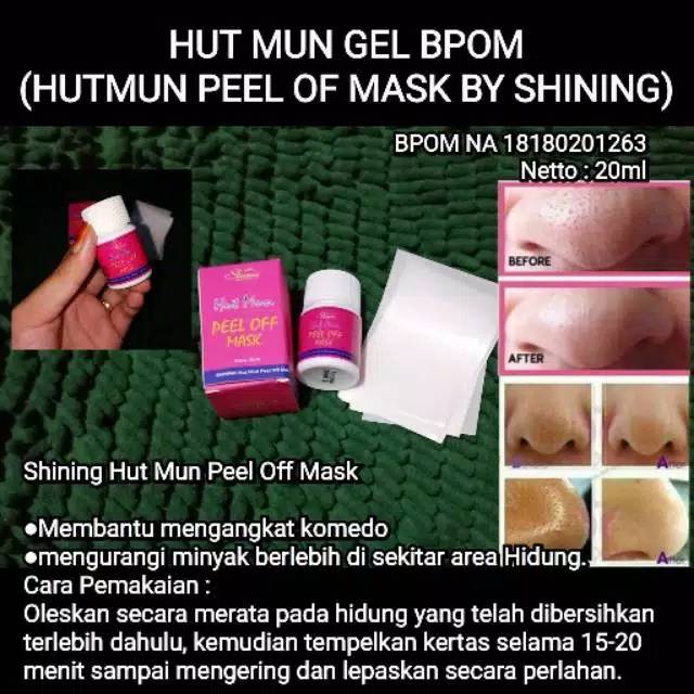 HUT MUN GEL PELL OF MASK AMPUH CABUT KOMEDO