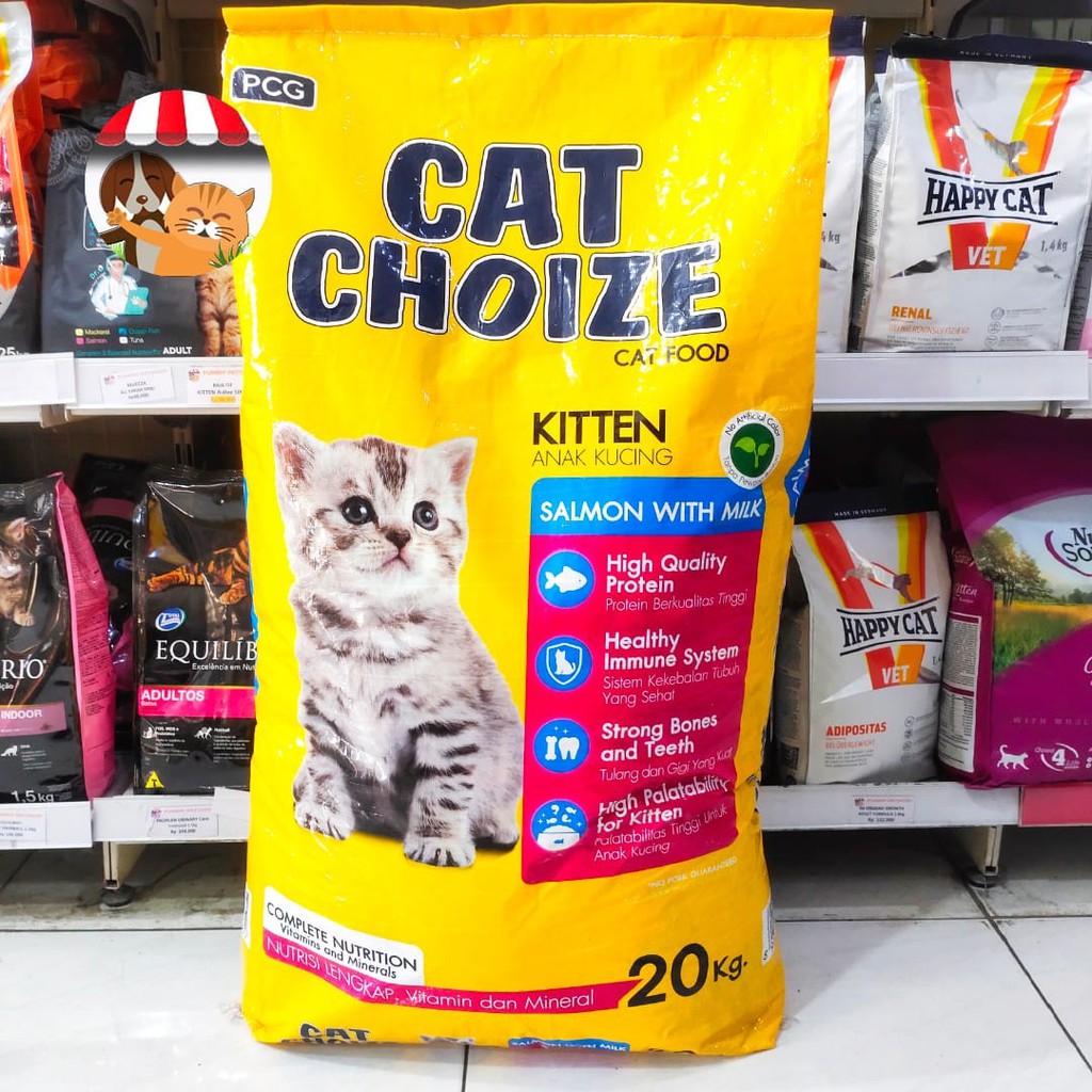 Cat Choize Kitten Salmon with Milk 1kg - Makanan Anak Kucing Kering