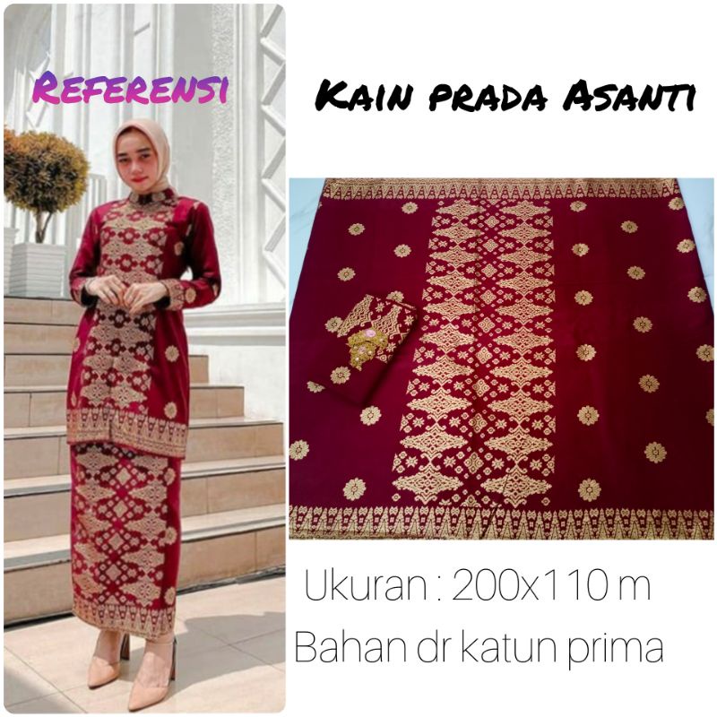 KAIN BATIK PRADA ASHANTY 002 || KAIN BATIK PRADA MOTIF MINANG || KAIN BATIK HALUS PEKALONGAN