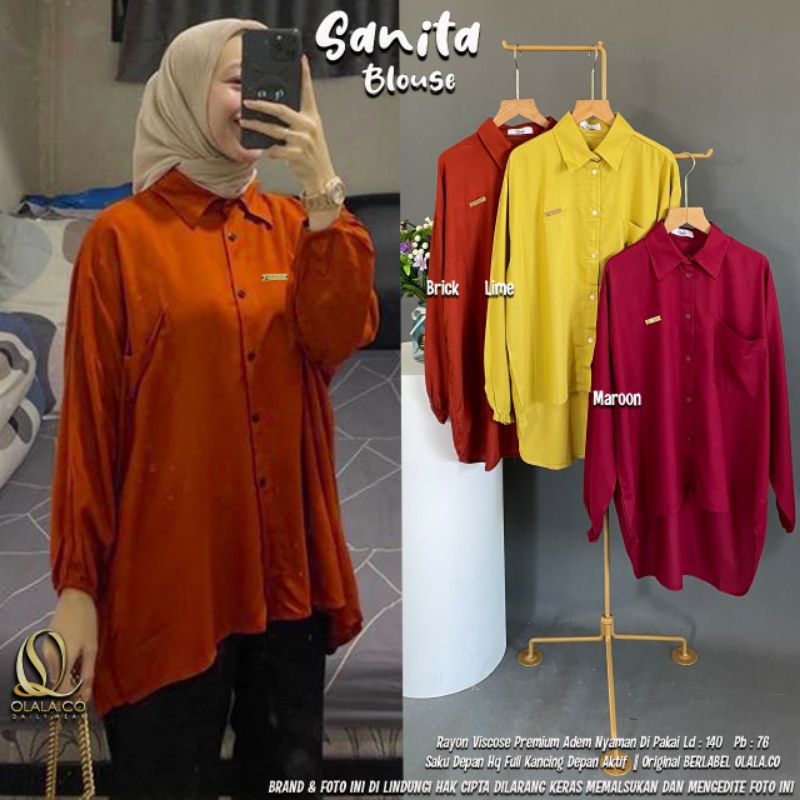 SANITA BLOUSE ORI OLALA