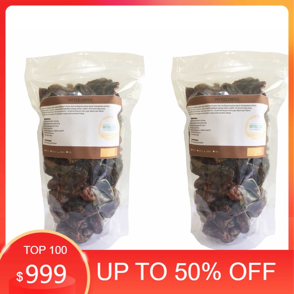 

Terlaris Pitted Dates (Kurma Kering) 1 kg