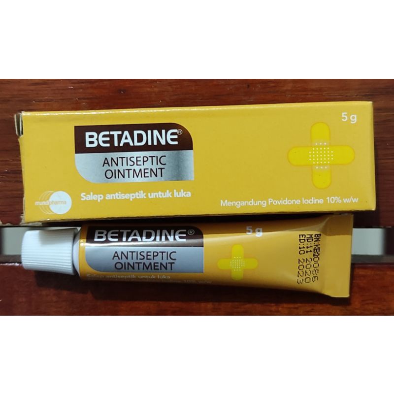 Obat Merah Betadine Salep 5 Gram / Antiseptik Luka / Betadine Ointment