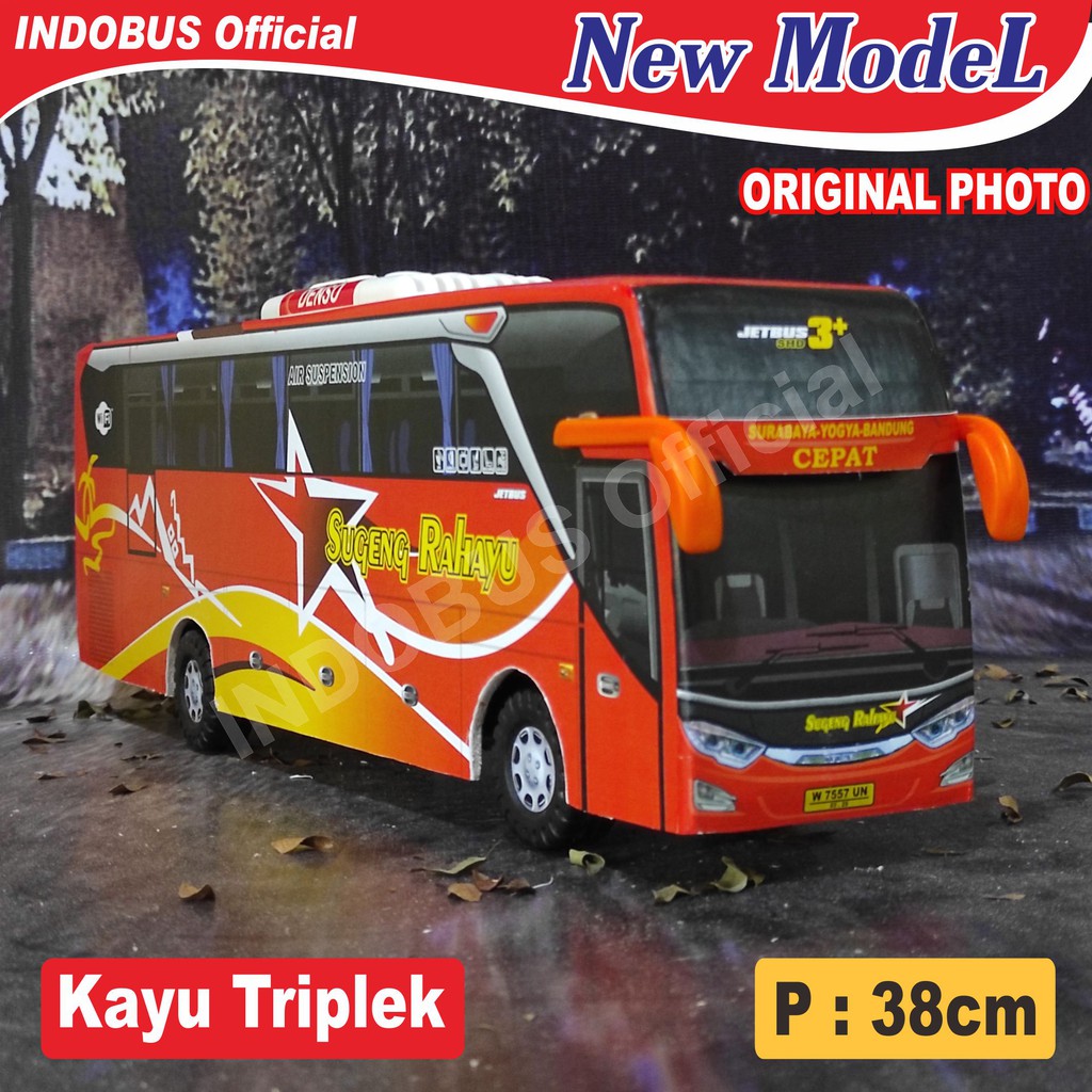 INDOBUS Miniatur Bus Bis Sugeng Rahayu Jetbus SHD
