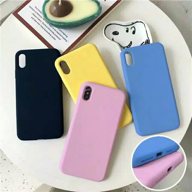 CASING SOFT CASE BIRU POLOS OPPO F1S/OPPO A59 CASE MURAH CASING MURAH