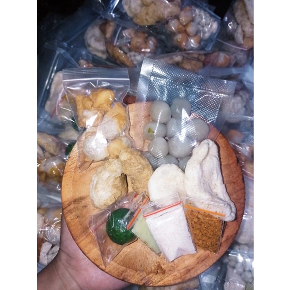 

baso aci cepoy / boci murah paket lengkap / makanan instan