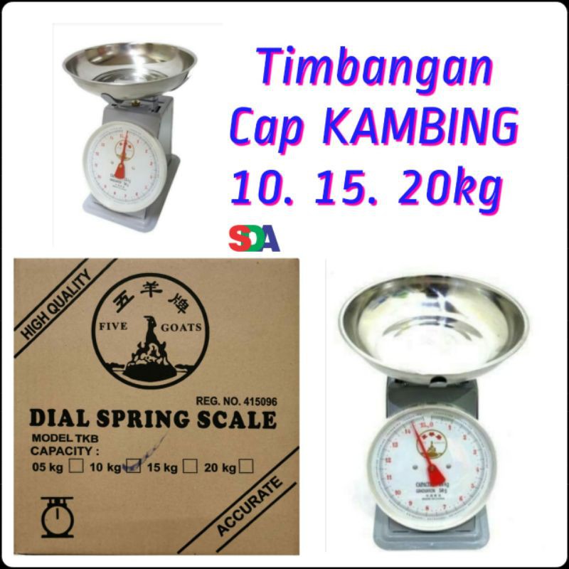 Timbangan Tangkring Buah Daging Kambing Five Goat 5kg 10kg 15kg 20kg