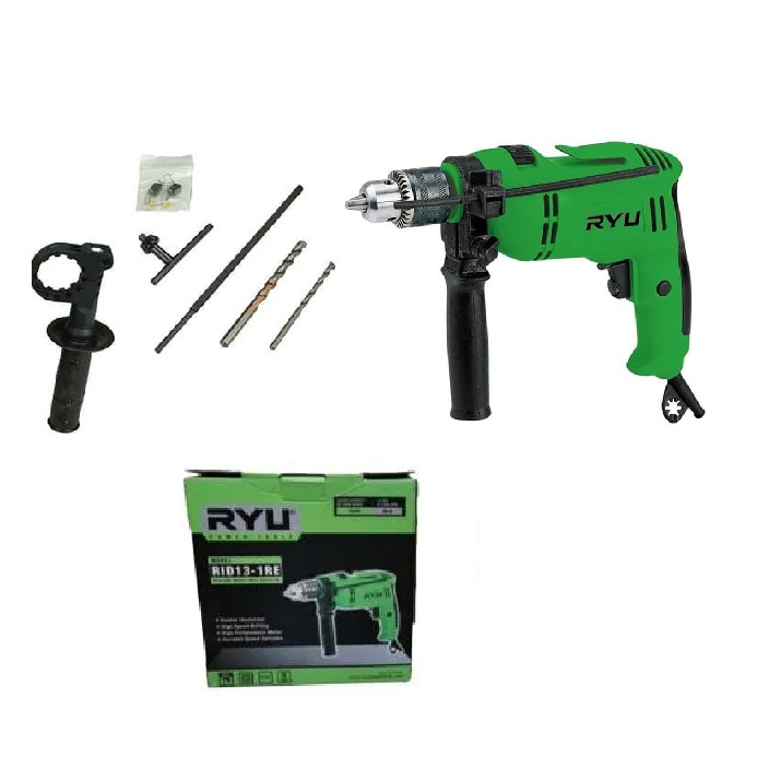 RYU RID 13-1 RE Mesin Bor Beton 13 mm Impact Drill Variable Speed Bolak Balik Mesin Bor Tembok Besi Tembok 13mm MURAH ORIGINAL BERGARANSI