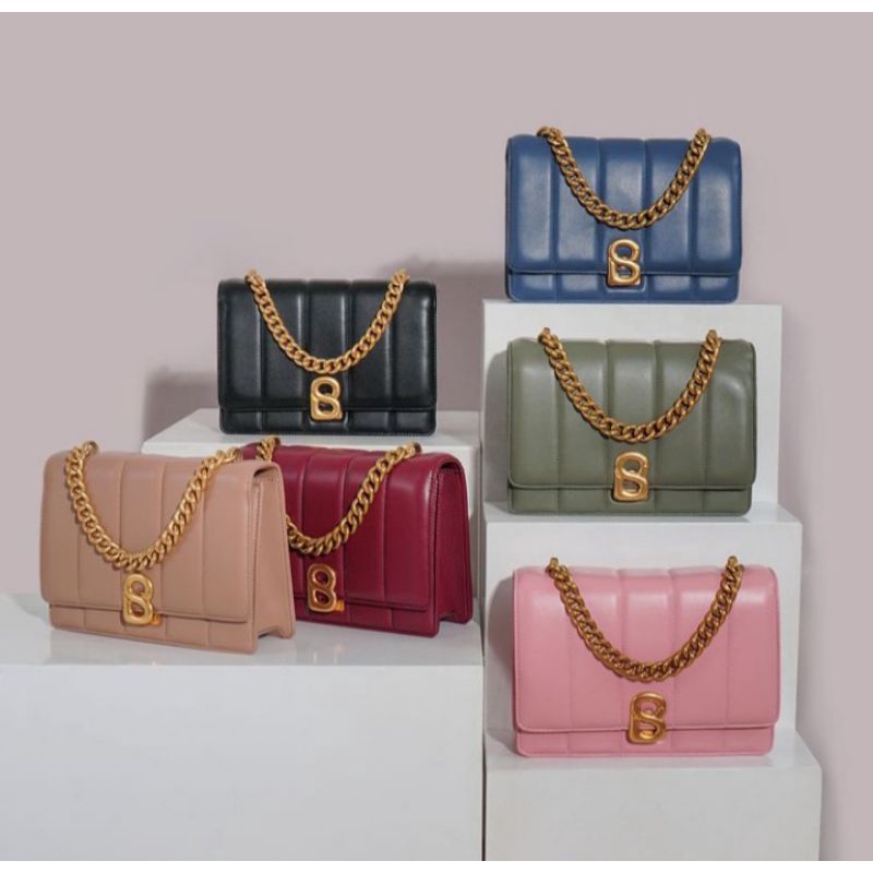 READY Nora Bag Buttonscarves Original Maroon