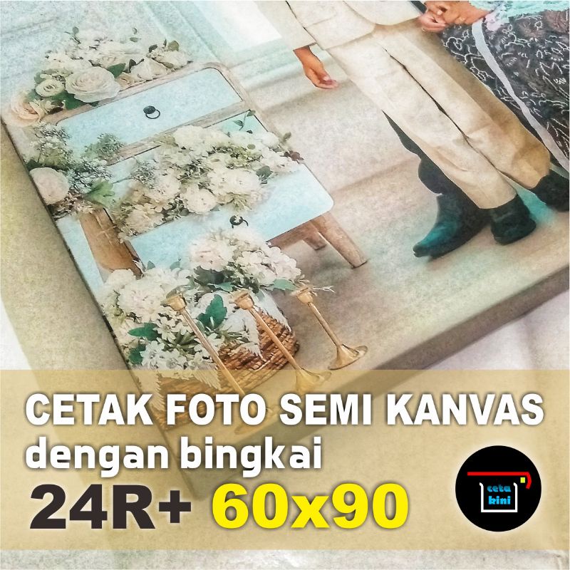 Cetak Foto Photo Semi Kanvas Canvas 24R Plus Bingkai
