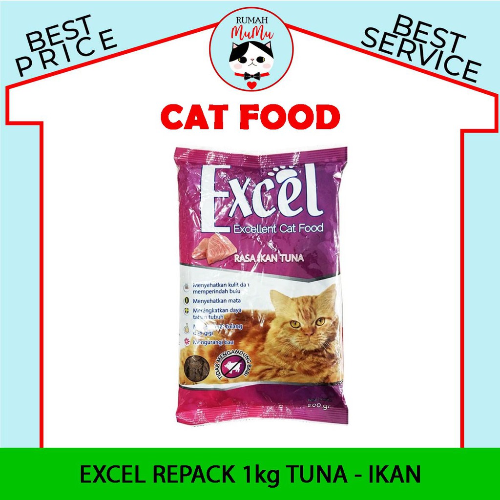 MAKANAN KUCING ADULT MERK EXCEL 500GR FRESHPACK