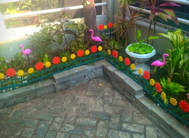  Lampu Taman 3 LED Tenaga Surya Bentuk Burung Flamingo Anti 