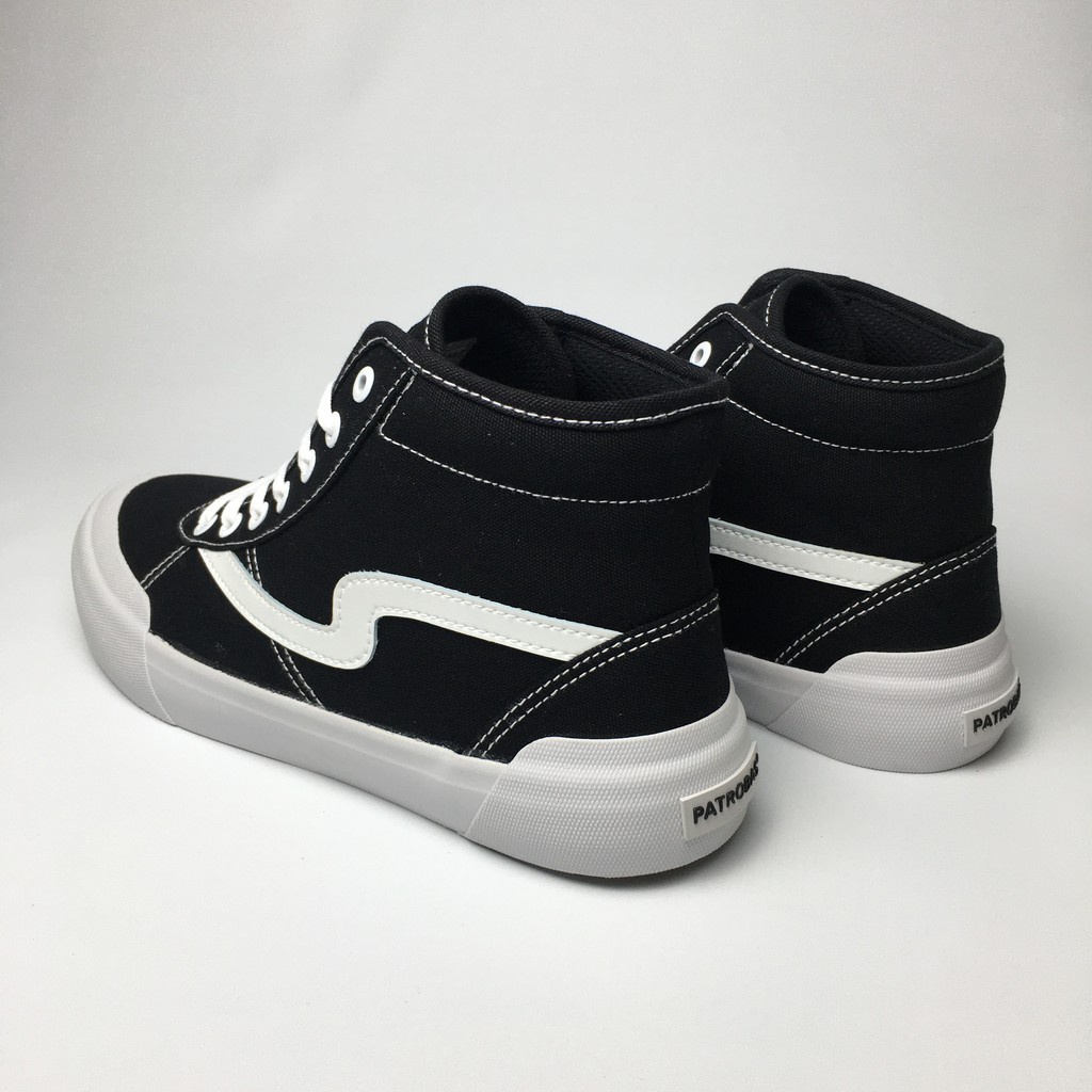 Patrobas New Ivan High Black White Original Sepatu Sneakers Casual Shoes Hitam Putih Pria Wanita