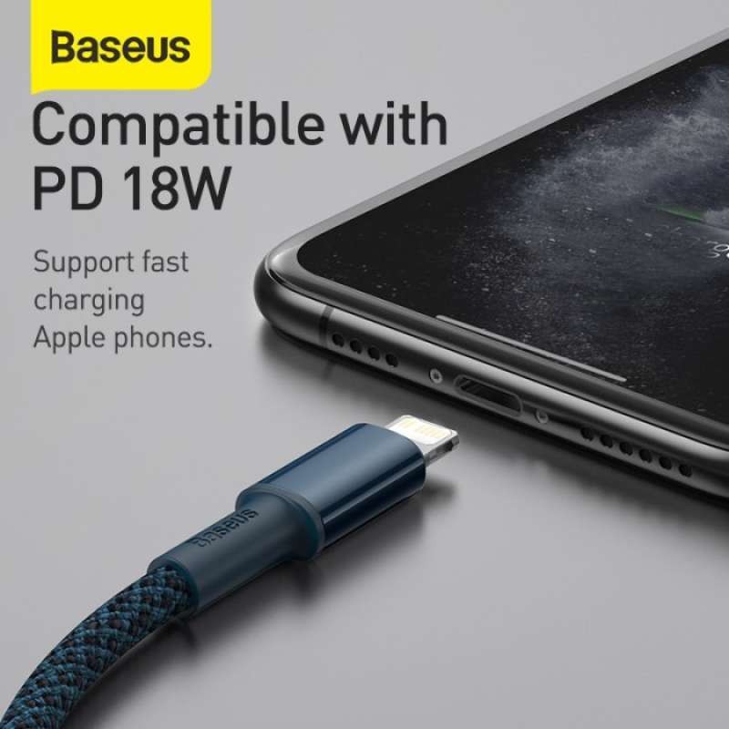 Baseus High Density Kabel iPhone Fast Charging 12 Pro Max C to Lightning Cable 20W