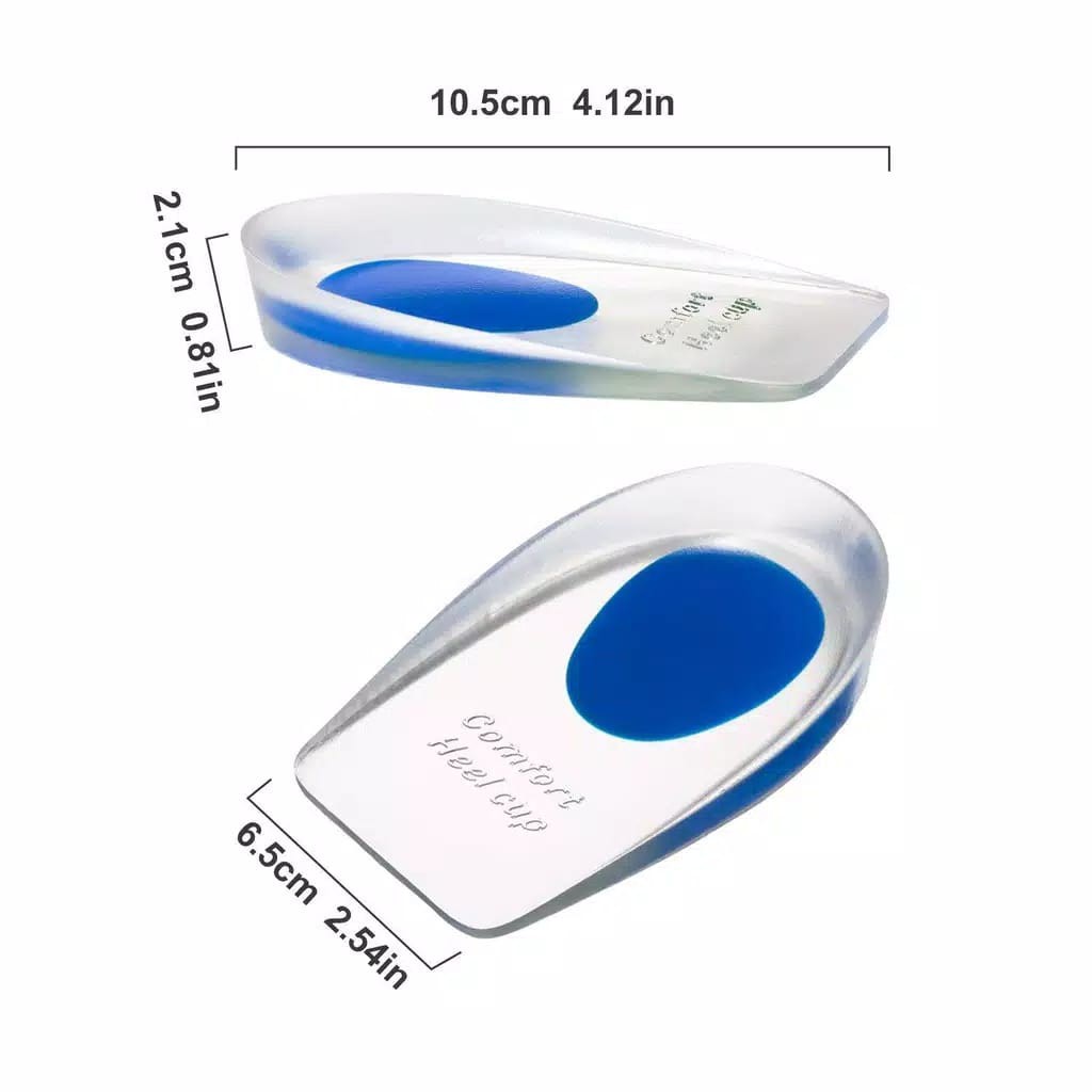 Insole Gel Silicone Bantalan Tumit Silikon Besar Kecil