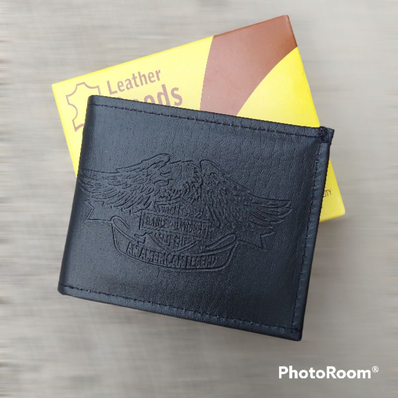 Dompet Pria HD Logos Black + Box