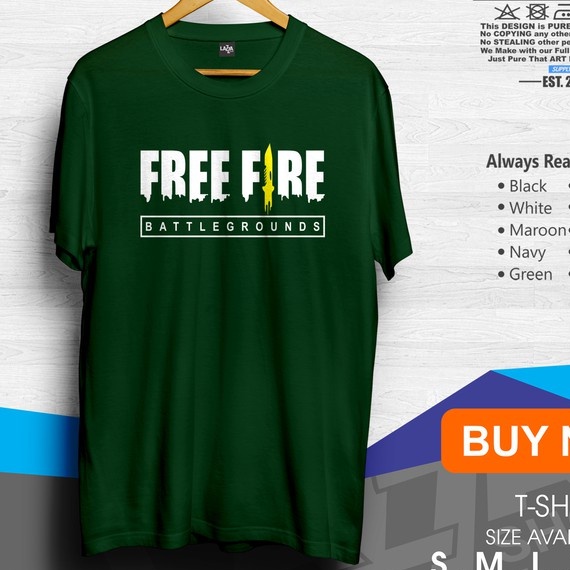 Pakaian kaos anak laki FREE FIRE keren//usia 1-12 tahun / Kaos distro anak Motif FF