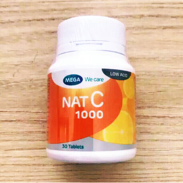 Nat C 1000mg / MEGA WE CARE - isi 30 kapsul