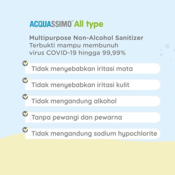 Acquassimo Sanitising Water All Type 40ml / Acquassimo