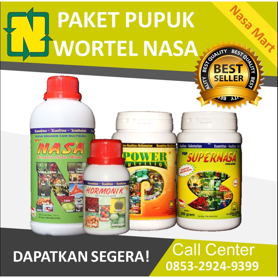 Paket lengkap pupuk wortel nasa