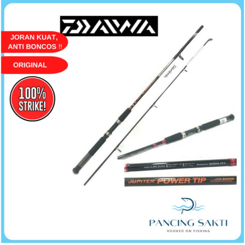 Joran Daiwa Jupiter Power Tip 150 165 180 Cm Rod Pancing Spinning Original