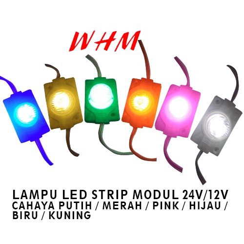 LAMPU LED MODUL 1PCS 1 MATA BESAR DC 12V / 24V  VARIASI LAMPU MOBIL MOTOR MODULE