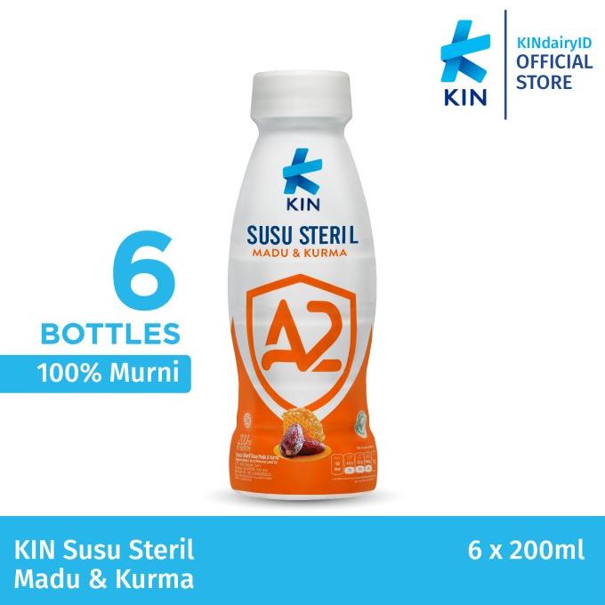 

[COD] KIN Susu Steril Madu & Kurma 200 ml 6 pcs [COD]