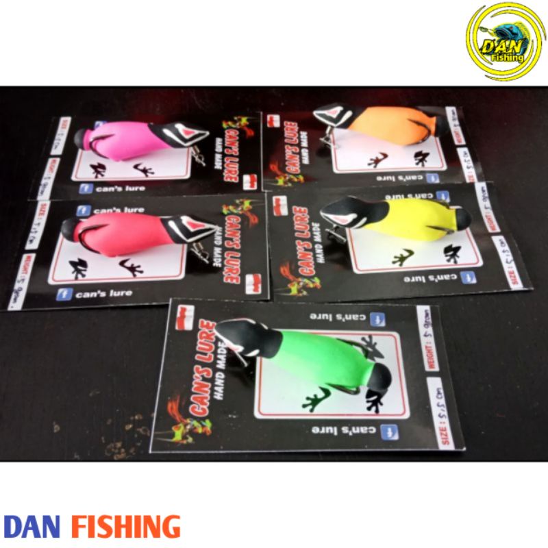 SOFT FROG GEOL 5,5CM CANS LURE | UMPAN PANCING CASTING IKAN GABUS DAN TOMAN
