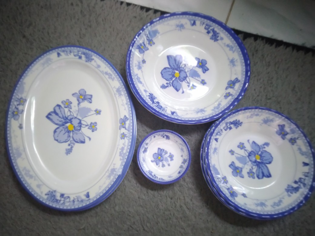 Piring Sambel Melamin - Piring Motif Bunga - Piring Kecil - Piring Saos  - Ctuong 49