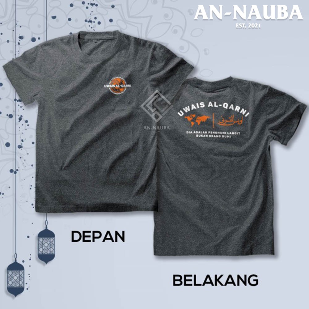 Kaos Dakwah Islami Sahabat Nabi / UWAIS AL QARNI TSHIRT / Baju Distro Santri Muslim Trendy [AN-6344]-2