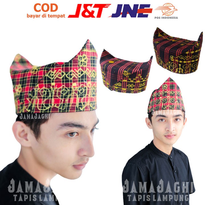JAMAJAGHI - Peci Tapis Bordir Adat Lampung Bentuk Perahu