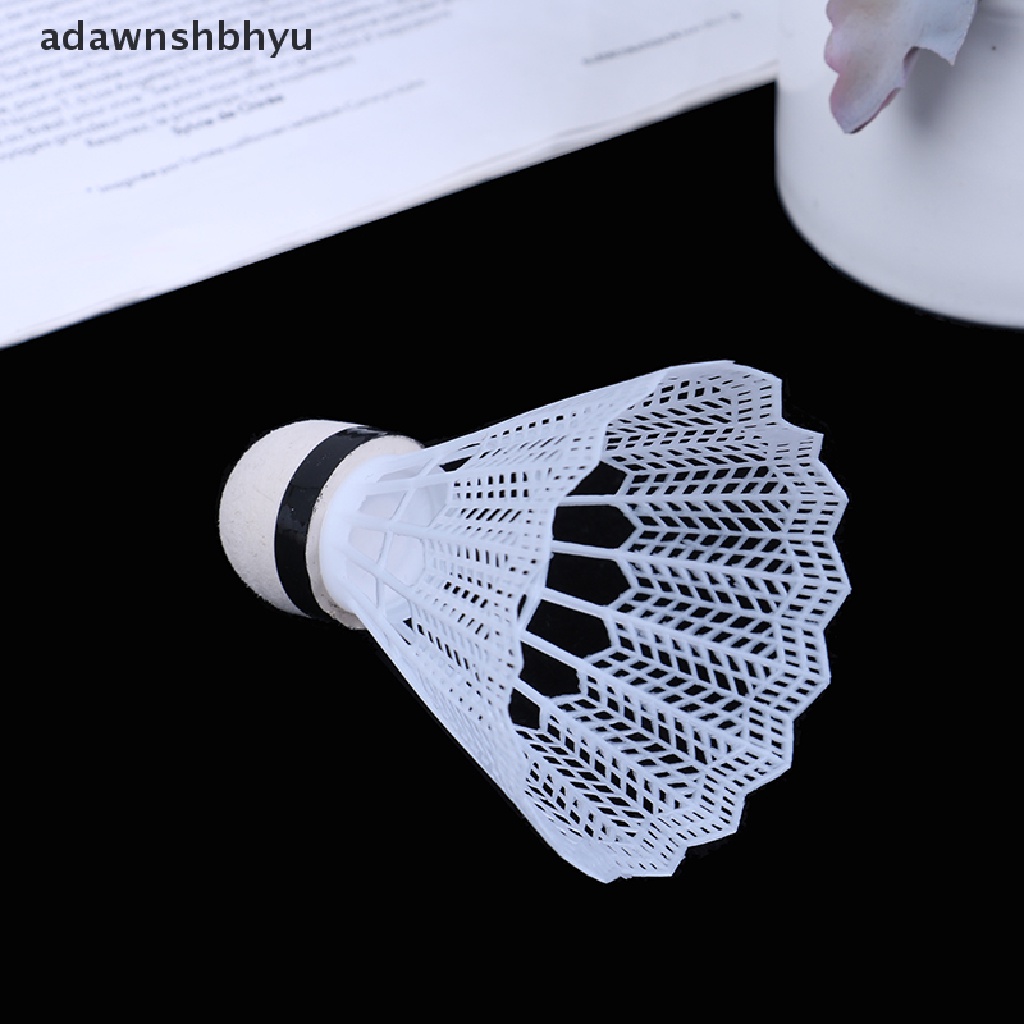 [adawnshbhyu] 12pcs Shuttlecock Bola Badminton Plastik Putih Olahraga Training Sport