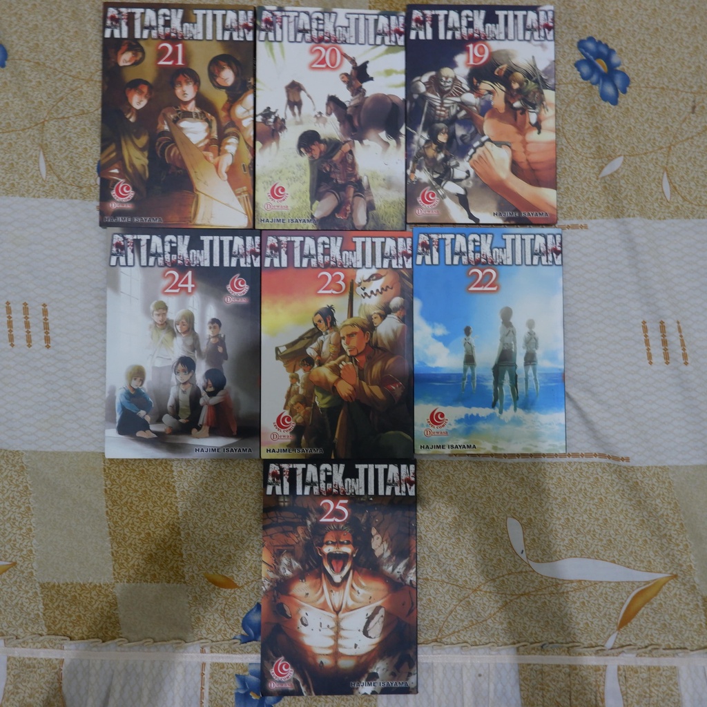 Komik Attack on Titan Vol. 19-25 (bekas)