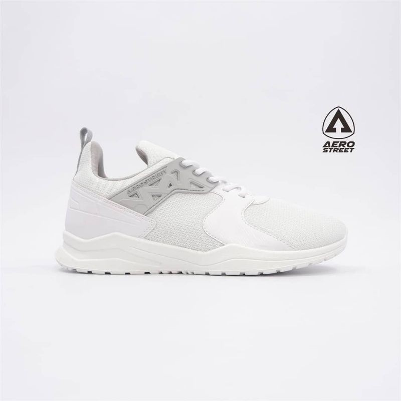 AeroStreet Betroya Putih 40-43 - Sepatu Sneakers Casual Sport Sekolah Pria Wanita