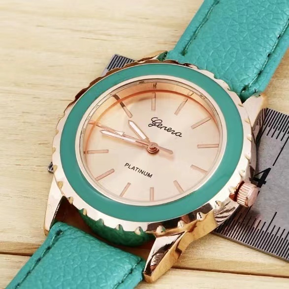 Jam Tangan Strap Kulit Quartz Romawi  Gaya Korea Untuk Wanita Import Fashion Watches-2