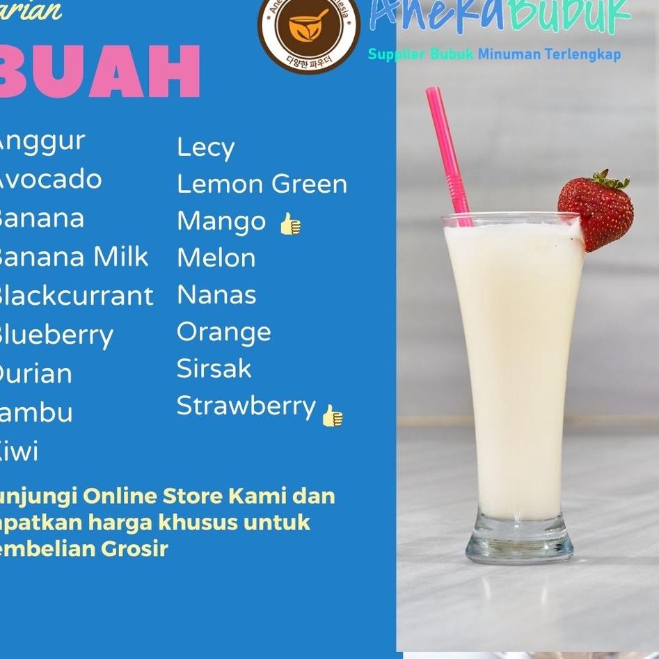 

COD !!! 1.1 90 VARIAN BUBUK MINUMAN ANEKA RASA PREMIX 1KG - GROSIR SERBUK MINUMAN ES BOBA KEKINIAN 1KG [KODE ]