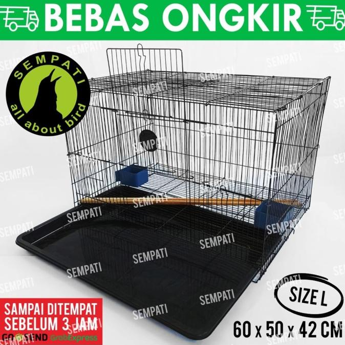 KANDANG KUCING BESI LIPAT SIZE L LARGE JUMBO KANDANG HEWAN KITTEN KDLA