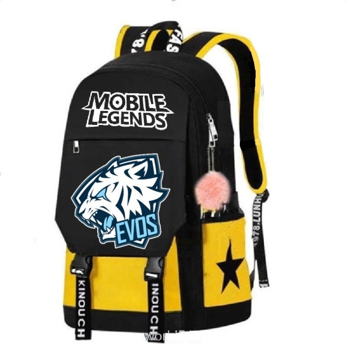 TERBARU TAS RANSEL ANAK KARAKTER MOTIF EVOS MOBILE LEGEND TAS ANAK LAKI LAKI - KUNING