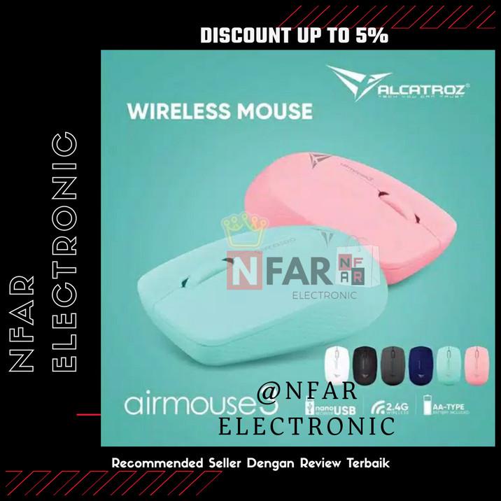 Mouse Wireless Alcatroz Airmouse 3 Wireless Mouse Lucu Pink Garansi 2T
