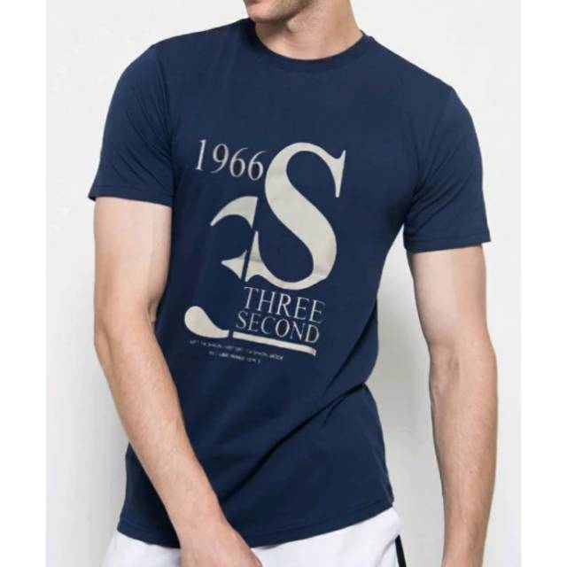 T shirt pria 3SECOND