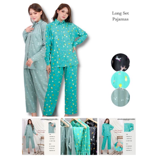 Pakaian Tidur Piyama |Set EXP 53 Pajamas Set