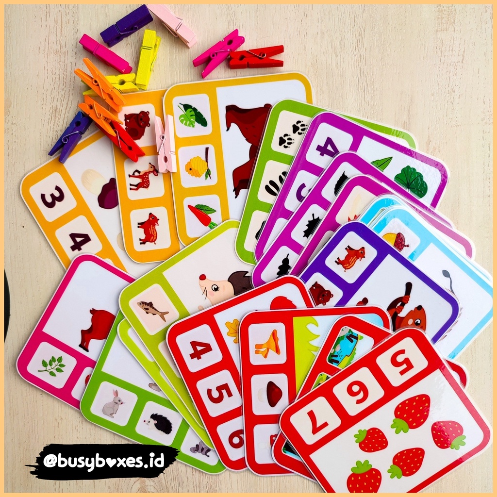 [busyboxes.id] Mainan Edukasi Busy Page busypage card game flashcard anak