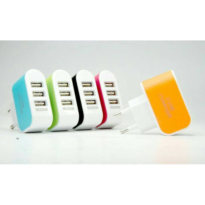 Adaptor Charger 3 Port 3.1A / Batok Charger 3 Port USB