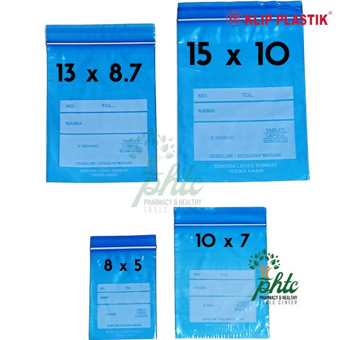 PLASTIK KLIP OBAT UK.15 X 10 (ISI 100 L)