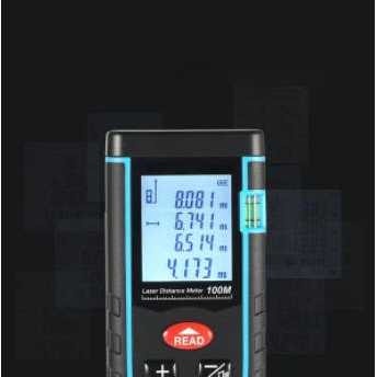 Meteran Laser Range Finder Pengukur Jarak Volume Digital 100 Meter